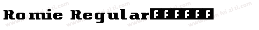 Romie Regular字体转换